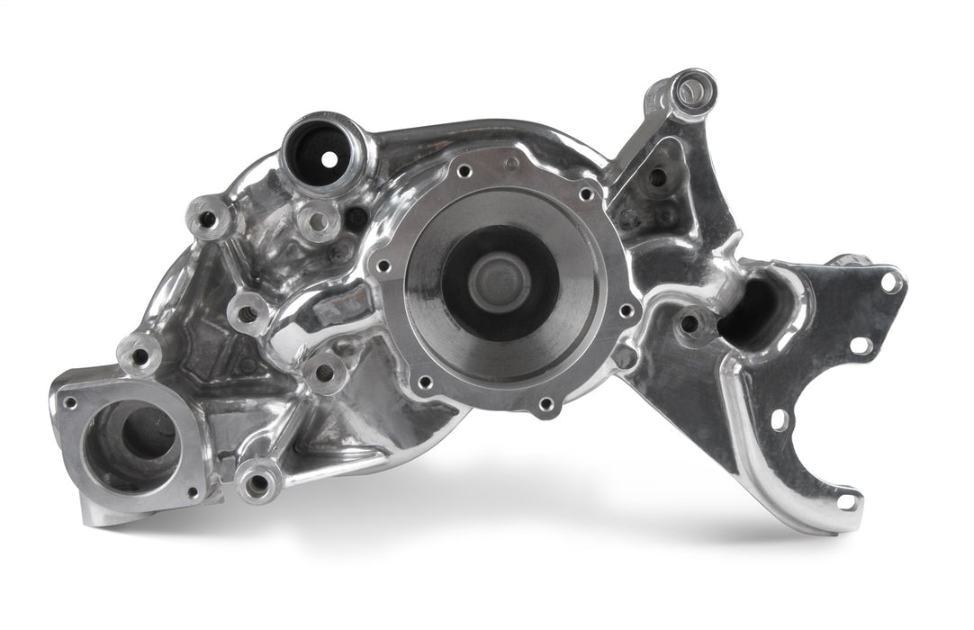 Holley 97-226 Cooling Manifold; For GM Small Block Gen III/IV LS Based; Polished; A/C Delete; - Truck Part Superstore