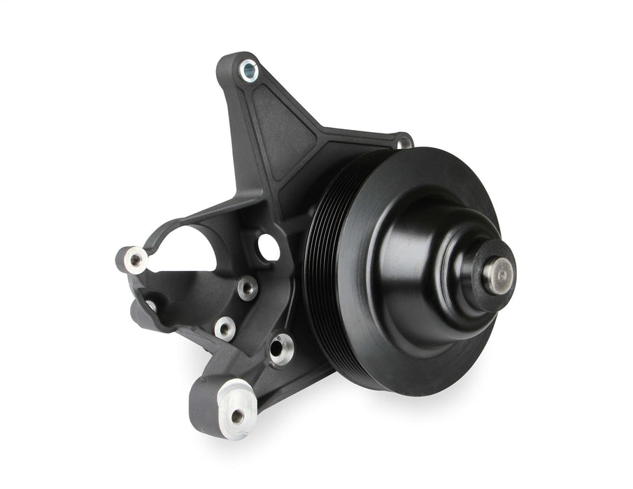 Holley 97-252BK Power Steering Bracket; Fits w/LT4 Systems; Black Finish; - Truck Part Superstore