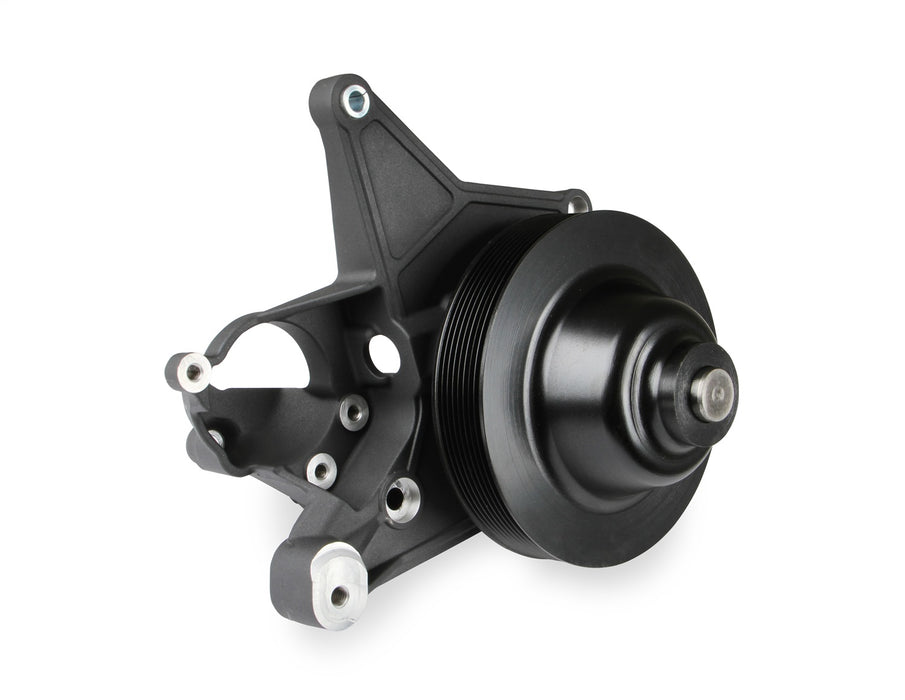 Holley 97-252BK Power Steering Bracket; Fits w/LT4 Systems; Black Finish; - Truck Part Superstore