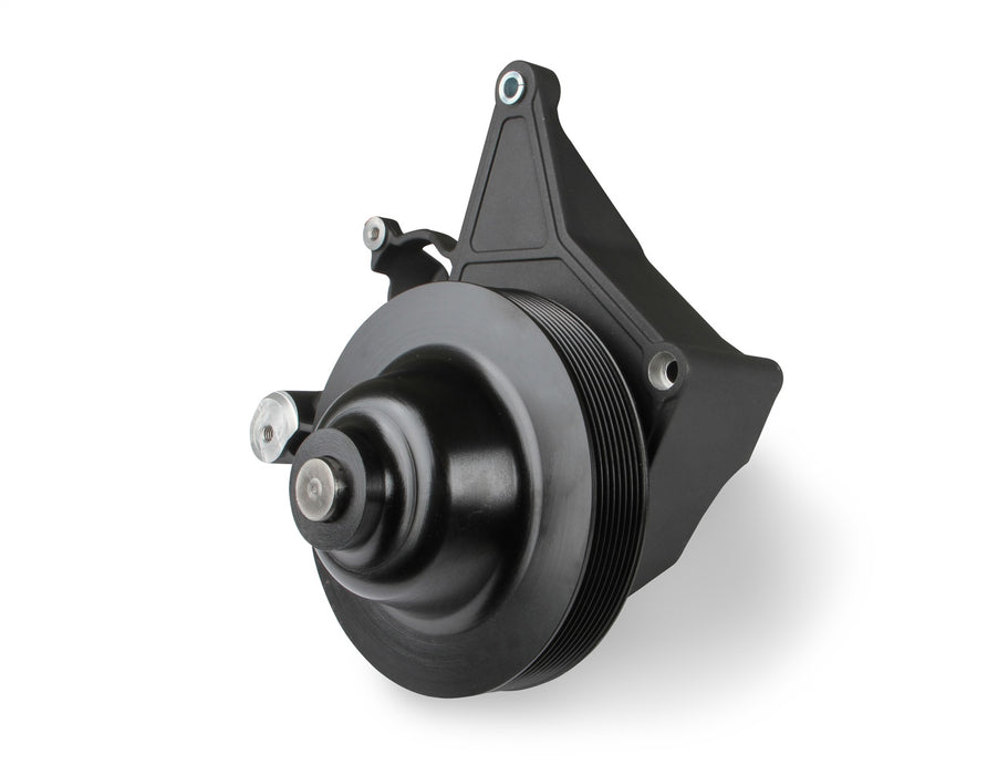 Holley 97-252BK Power Steering Bracket; Fits w/LT4 Systems; Black Finish; - Truck Part Superstore