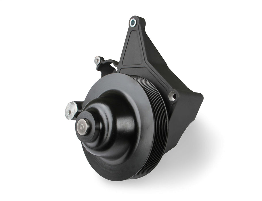 Holley 97-252BK Power Steering Bracket; Fits w/LT4 Systems; Black Finish; - Truck Part Superstore