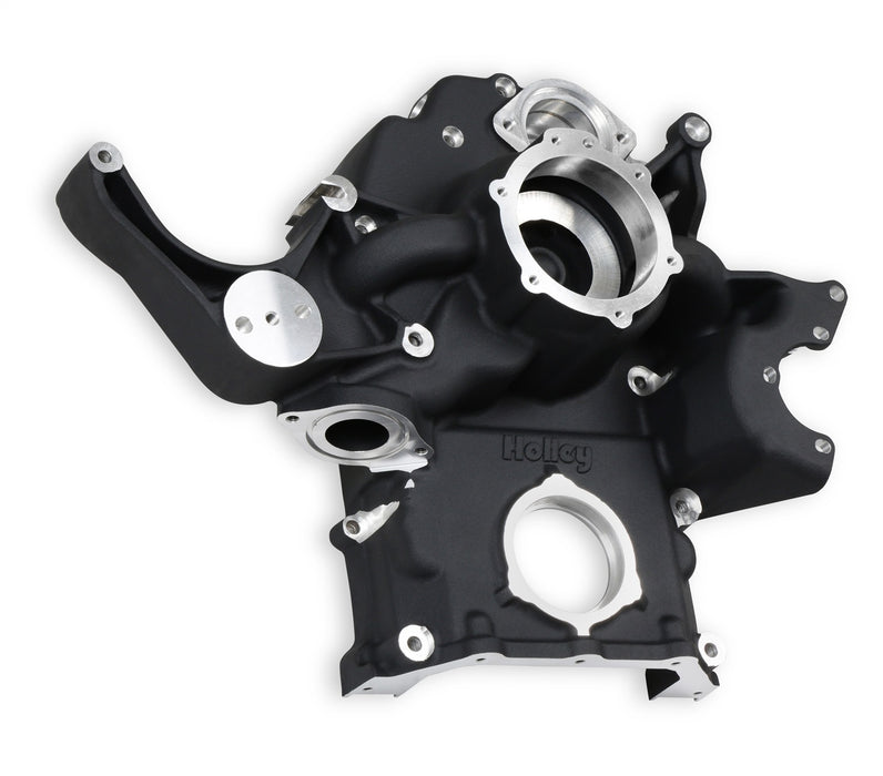Holley 97-373 Timing Cover; Cast Aluminum; Black Finish; Fit Gen III Hemi; Non VVT; - Truck Part Superstore