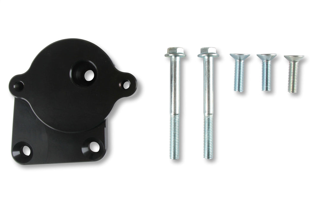 Holley 97-380 Power Steering Bracket; Fits w/Gen III Hemi Engines Swap; Black Anodized; - Truck Part Superstore