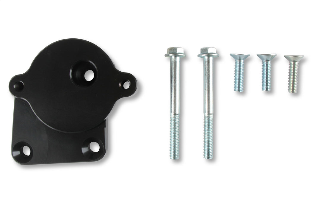 Holley 97-380 Power Steering Bracket; Fits w/Gen III Hemi Engines Swap; Black Anodized; - Truck Part Superstore