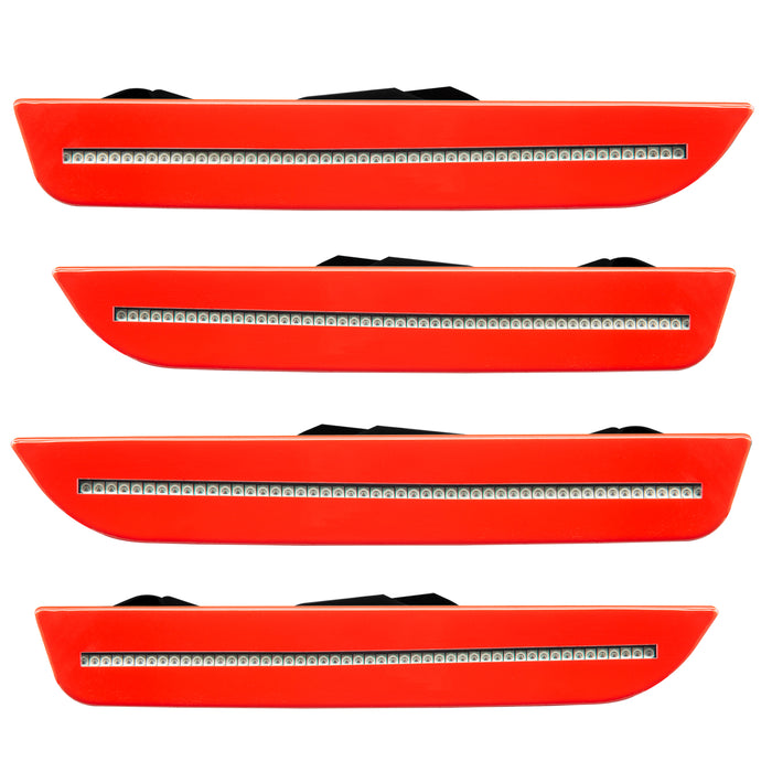 Oracle Lighting 9700-PQ-C Concept Sidemarker Set, Clear, Race Red (PQ) - Truck Part Superstore