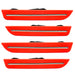 Oracle Lighting 9700-PQ-C Concept Sidemarker Set, Clear, Race Red (PQ) - Truck Part Superstore