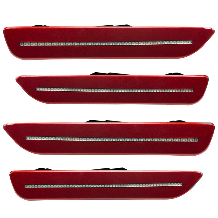 Oracle Lighting 9700-RR-C Concept Sidemarker Set, Clear, Ruby Red Metallic (RR) - Truck Part Superstore