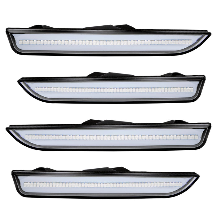Oracle Lighting 9700-RR-C Concept Sidemarker Set, Clear, Ruby Red Metallic (RR) - Truck Part Superstore