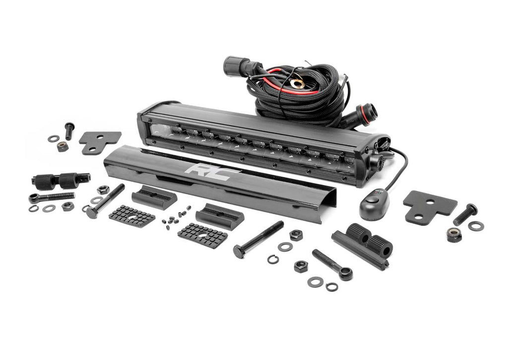 Rough Country 97001 Can-Am Defender 12 Inch Recessed Bumper LED Kit Black Series 16-20 Defender Rough Country - Truck Part Superstore
