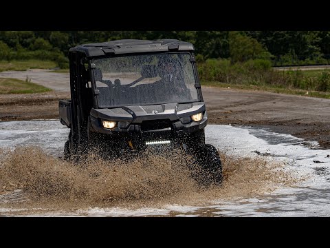 Rough Country 97001 Can-Am Defender 12 Inch Recessed Bumper LED Kit Black Series 16-20 Defender Rough Country - Truck Part Superstore
