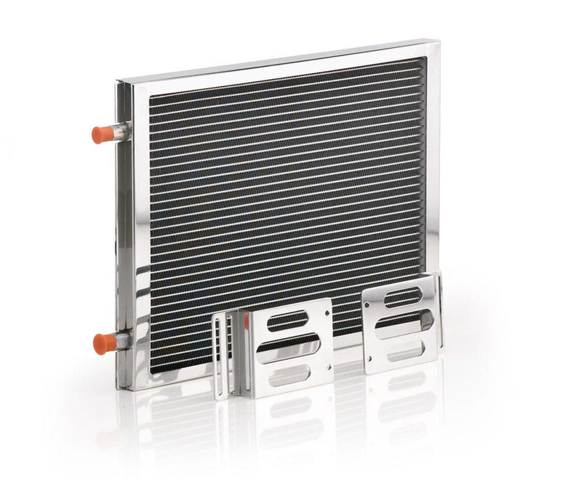 Be Cool 97003 A/C Module w/Small Universal Condenser Polished Finish Be Cool Radiator - Truck Part Superstore