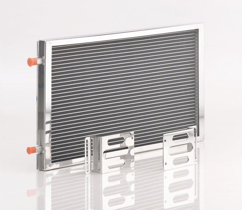 Be Cool 97004 A/C Module w/Large Universal Condenser Polished Finish Be Cool Radiator - Truck Part Superstore