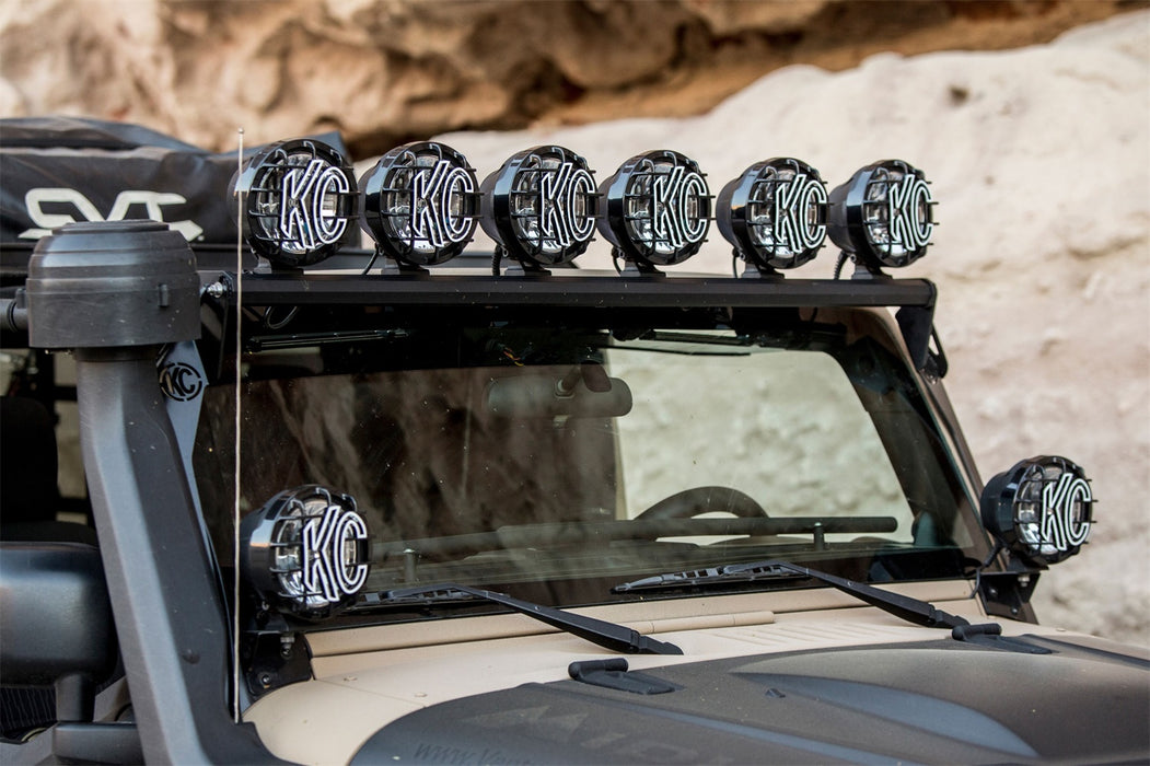 KC Hilites 97052 KIT; Pro Sport LED 6-Light+50in. Xross Bar - Truck Part Superstore