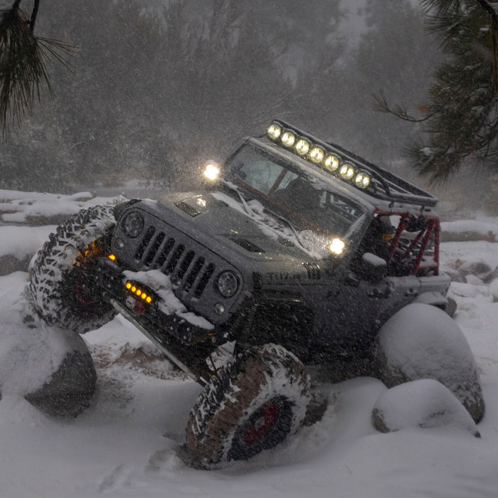 KC HiLiTES 97138 KC FLEX ERA 4 LED 5in Spot 2-Light System 2007-2018 Jeep Wrangler JK - Truck Part Superstore