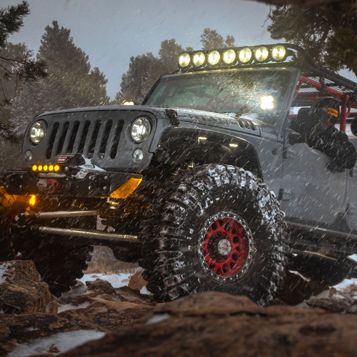 KC HiLiTES 97139 KC FLEX ERA 4 LED 5in Combo 2-Light System 2007-2018 Jeep Wrangler JK - Truck Part Superstore