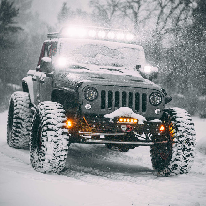 KC HiLiTES 97141 KC FLEX ERA 4 LED 5in Combo 2-Light Sys 2018-2023 Jeep Wrangler JL Gladiator JT - Truck Part Superstore