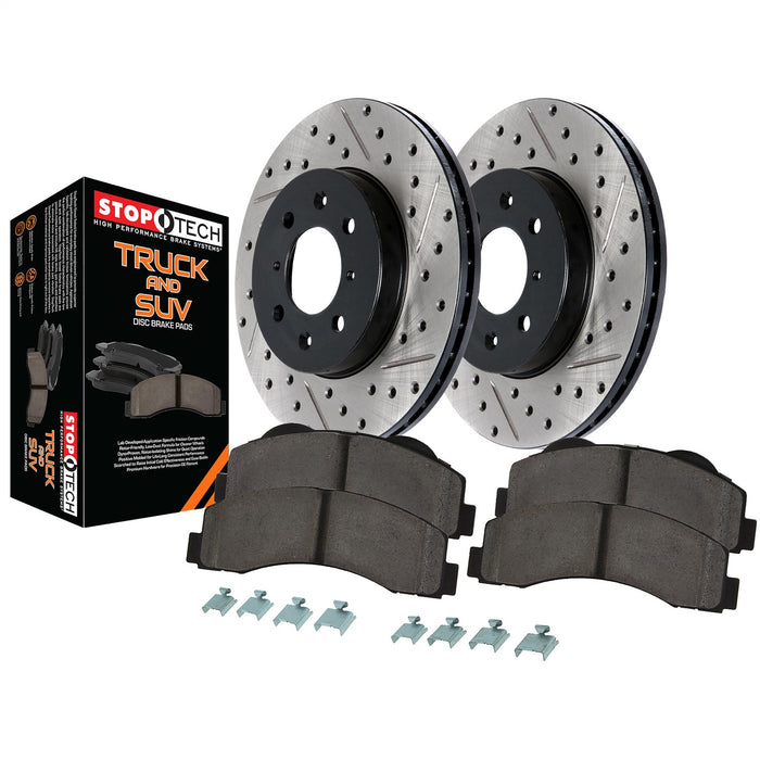 StopTech 971.62518 StopTech Truck Axle Pack; Slotted and Drilled; Rear Brake Kit - Truck Part Superstore