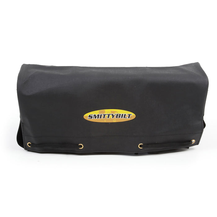 Smittybilt 97281-98 Winch Cover 8K and Higher Winches Smittybilt Logo Black - Truck Part Superstore