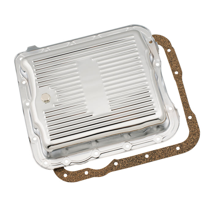 Mr Gasket 9732 Automatic Transmission Oil Pan; Chrome; Incl. Drain Plug/Washer/Gasket; - Truck Part Superstore