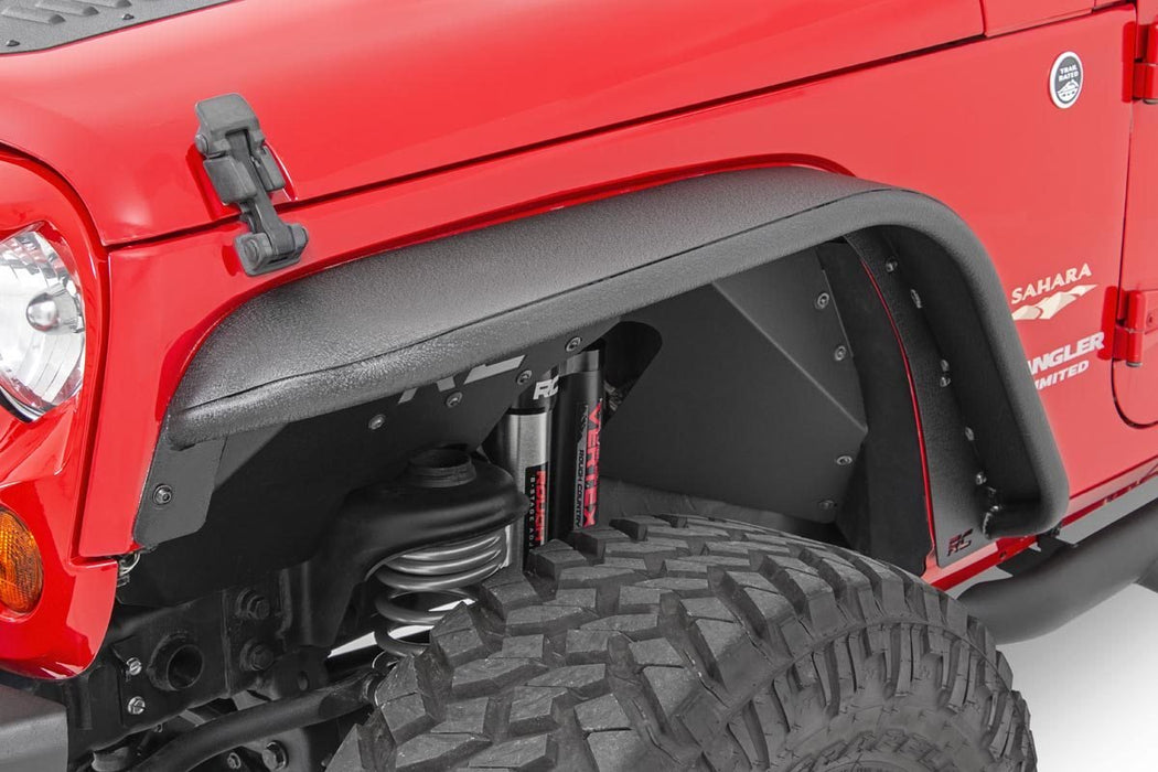 Rough Country 10533 Jeep Tubular Front & Rear Fender Flares Set 07-18 Wrangler JK Rough Country - Truck Part Superstore