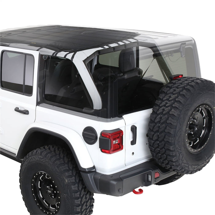 Smittybilt 97501 Cloak Extended Mesh Top; Cloak Sides And Rear; Black Mesh; - Truck Part Superstore