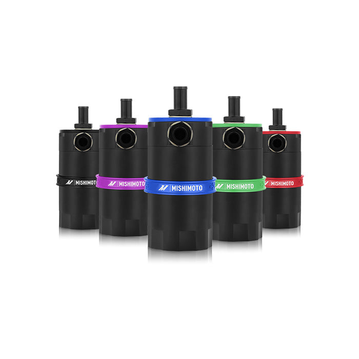 Mishimoto MMBCC-UNI-PR Mishimoto Baffled Oil Catch Can, Purple - Truck Part Superstore