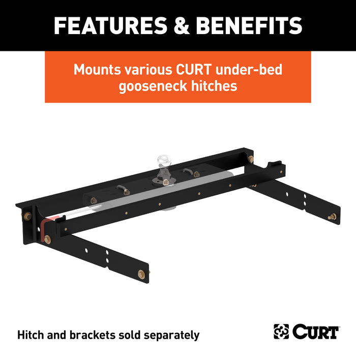 CURT 60631 Under-Bed Gooseneck Installation Brackets; Select Silverado; Sierra C/K - Truck Part Superstore