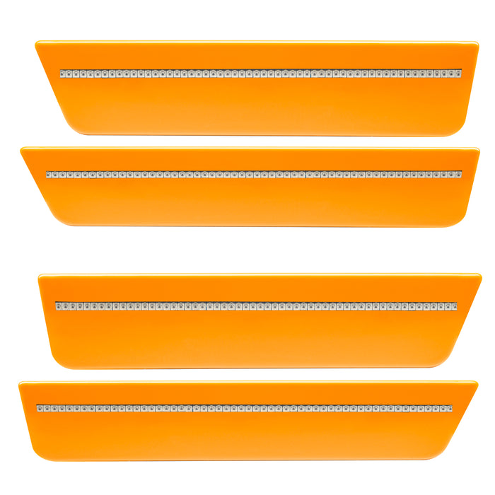 Oracle Lighting 9800-PL4-C Concept Sidemarker Set, Clear, Header Orange (PL4) - Truck Part Superstore