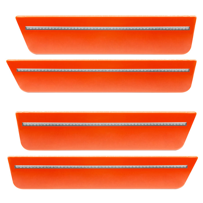 Oracle Lighting 9800-PLC-C Concept Sidemarker Set, Clear, Hemi Orange Pearl (PLC) - Truck Part Superstore