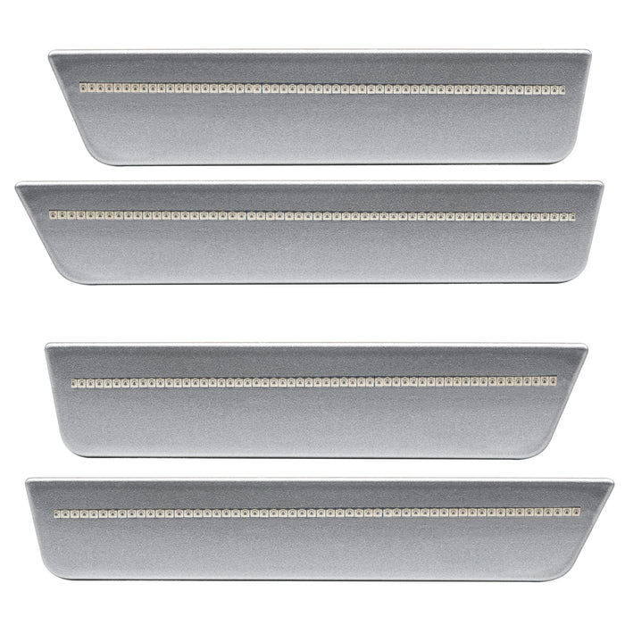 Oracle Lighting 9800-PSC-C Concept Sidemarker Set, Clear, Billet Metallic (PSC) - Truck Part Superstore