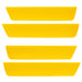 Oracle Lighting 9800-PYB-G Concept Sidemarker Set, Ghosted, Detonator Yellow (PYB) - Truck Part Superstore