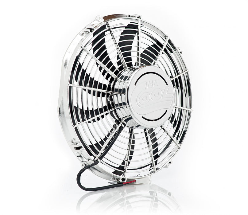Be Cool 98004 13 Inch High Torque Pusher Fan Module Dual Chrome Plated Be Cool Radiator - Truck Part Superstore