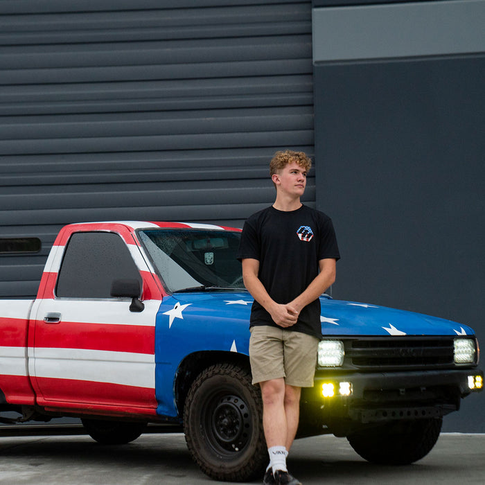 Baja Designs 980054 Baja Designs Freedom Mens T-Shirt Small - Truck Part Superstore