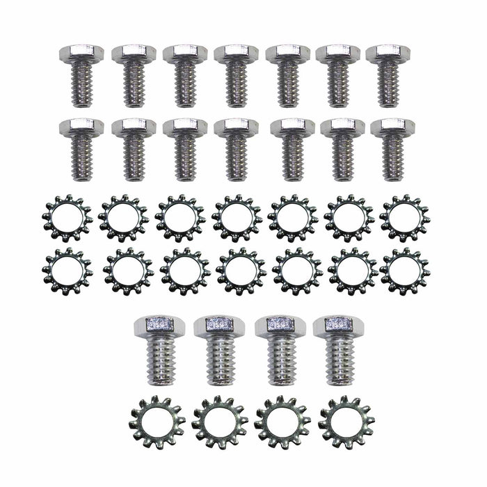 SpeedFx 9805 Chevy Small Block Or Olds 90 Degree V6 Hex Head Chrome With Fourteen 1/4 In-20 T - Truck Part Superstore