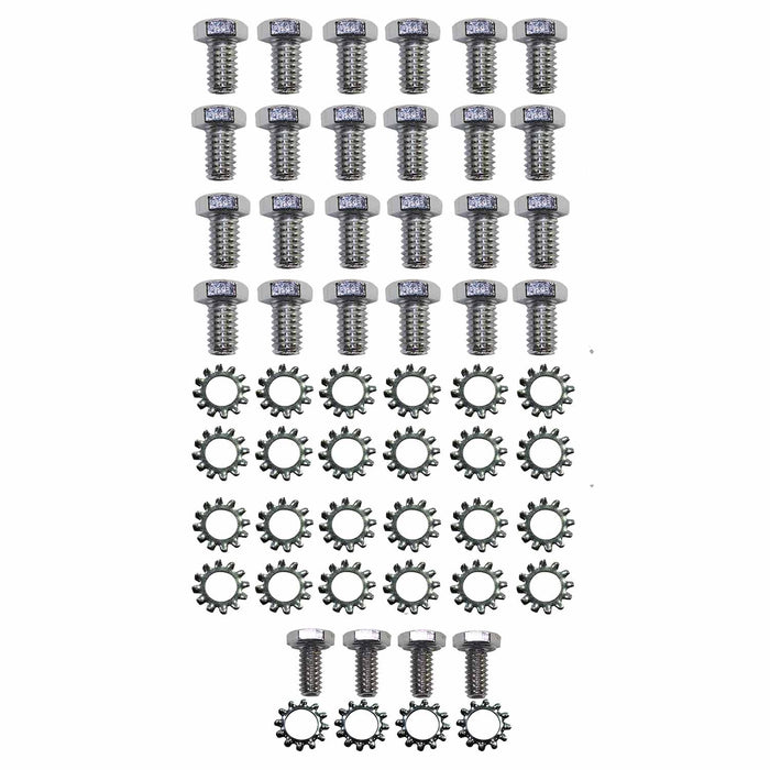 SpeedFx 9806 Chevy Big Block Or Pontiac Or Mopar Hex Head Chrome With Twenty Four 5/16 In-18 - Truck Part Superstore