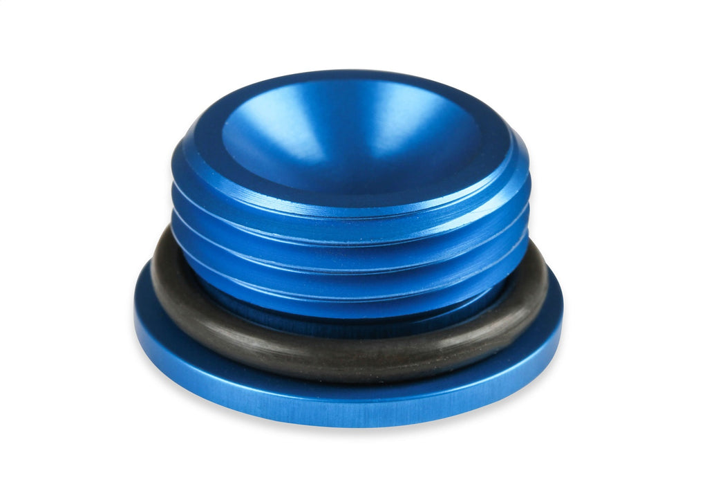Earl's Performance 981308ERL Aluminum AN O-Ring Port Plug; Size: -8AN O-Ring Port; 1 pc.; Anodized Blue; - Truck Part Superstore