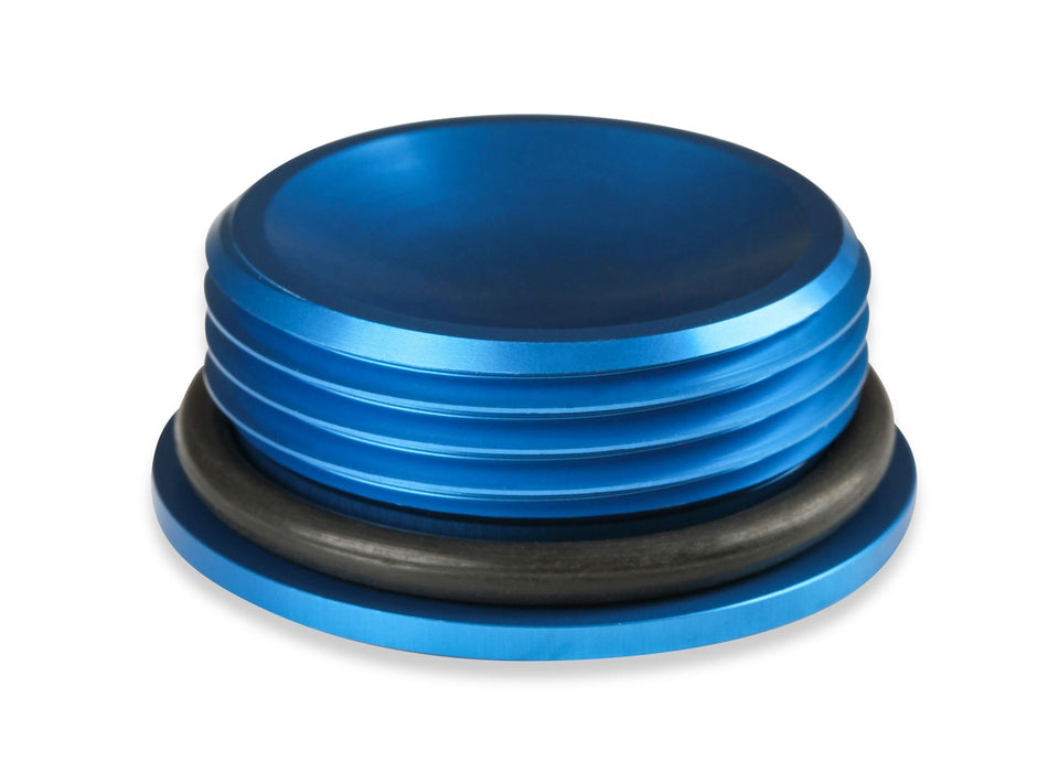 Earl's Performance 981312ERL Aluminum AN O-Ring Port Plug; Size: -12AN O-Ring Port; 1 pc.; Anodized Blue; - Truck Part Superstore