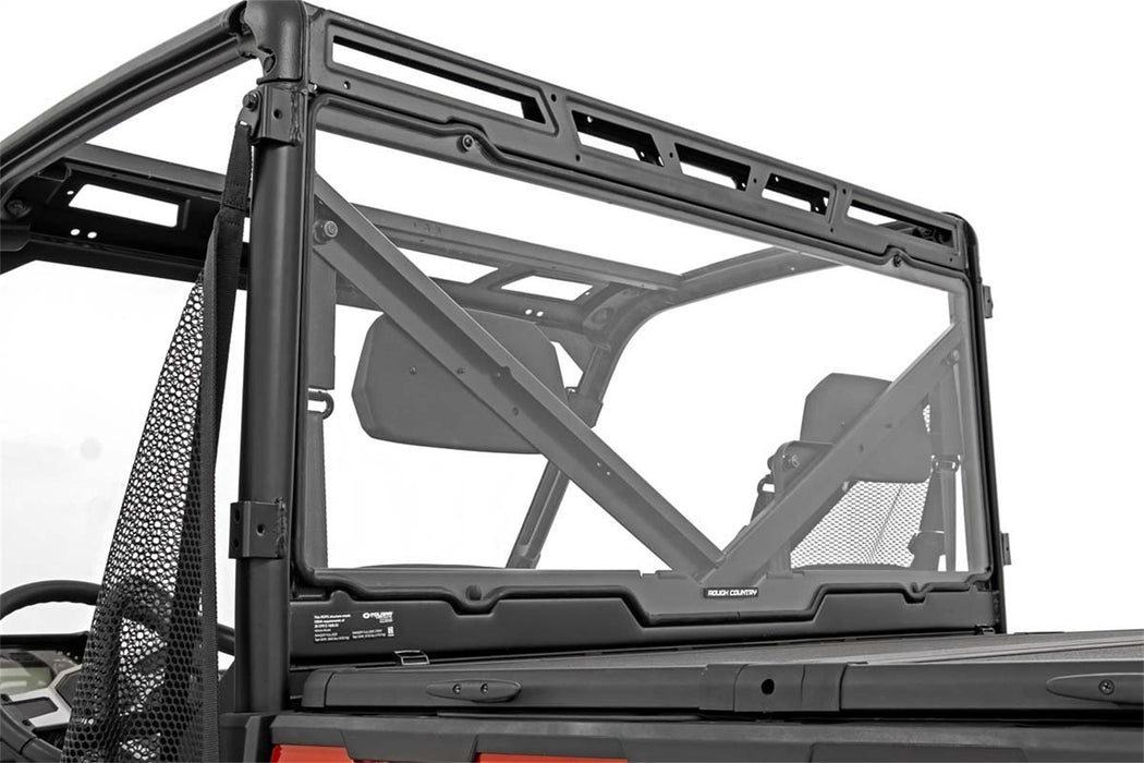 Rough Country 98132012 Polaris Scratch Resistant Rear Windshield Panel 16-20 Ranger 1000XP/13-20 Ranger 900XP Rough Country - Truck Part Superstore