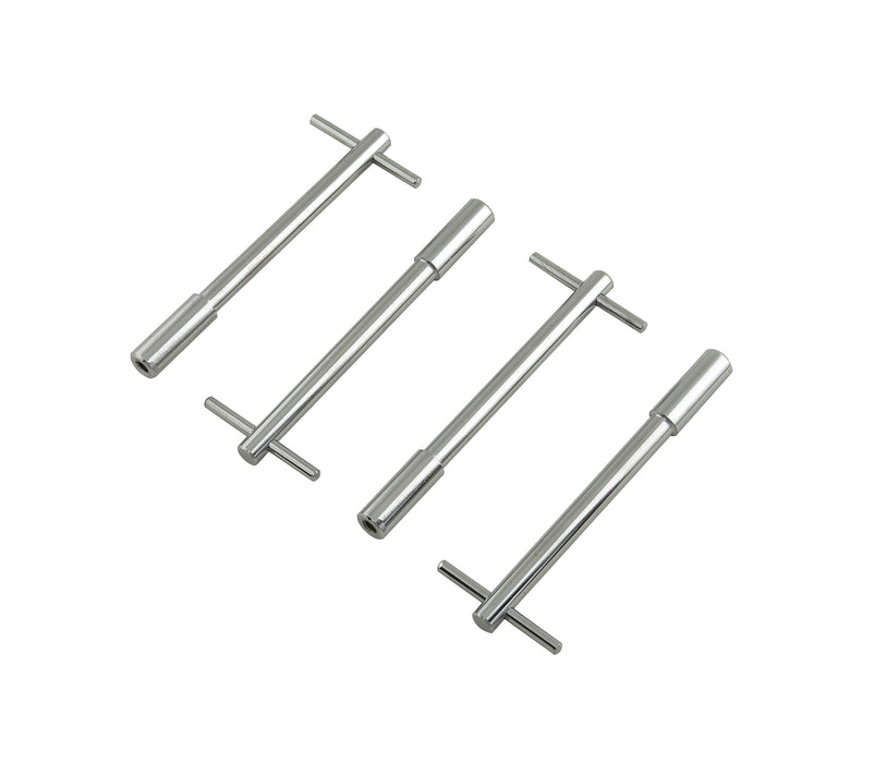 Mr Gasket 9820 Valve Cover T-Bar Wing Bolts; 1/4-20 x 5 in.; Steel; Chrome Plating; Set Of 4; - Truck Part Superstore