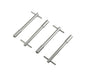 Mr Gasket 9820 Valve Cover T-Bar Wing Bolts; 1/4-20 x 5 in.; Steel; Chrome Plating; Set Of 4; - Truck Part Superstore