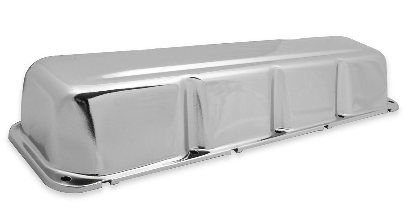 Mr Gasket 9830CMRG Valve Cover; Perimeter Style Bolt Patter; Chrome Plated Steel Finish; - Truck Part Superstore