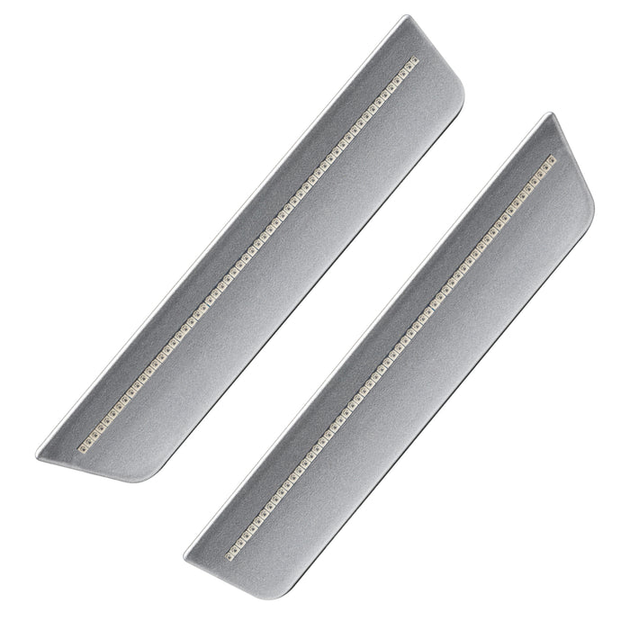Oracle Lighting 9834-PSC-C Concept Sidemarker Set, Clear, Billet Metallic (PSC), Rear Set Only - Truck Part Superstore