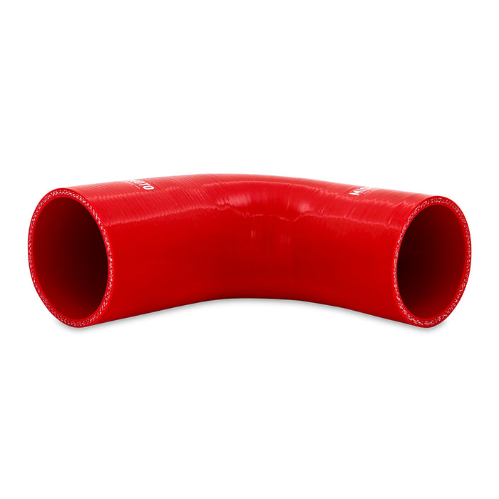 Mishimoto MMCP-R90-20225RD Mishimoto 90-Degree Silicone Transition Coupler, 2.00-in to 2.25-in, Red - Truck Part Superstore