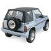 Rampage 98615 Factory Replacement Soft Top; Black Denim; Install Over Factory Framework; - Truck Part Superstore