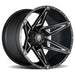 AMERICAN TRUXX AT1902-8981BM-12 AT1902 KUTZ BLACK/MACHINED 18X9 8-165.1 -12mm 125.2mm - Truck Part Superstore