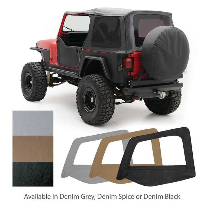 Smittybilt 9870215 Soft Top 87-95 Wrangler YJ OEM Replacement W/Tinted Windows Black Denim Smittybilt - Truck Part Superstore