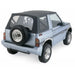 Rampage 98815 Factory Replacement Soft Top; Black Denim; Install Over Factory Framework; - Truck Part Superstore