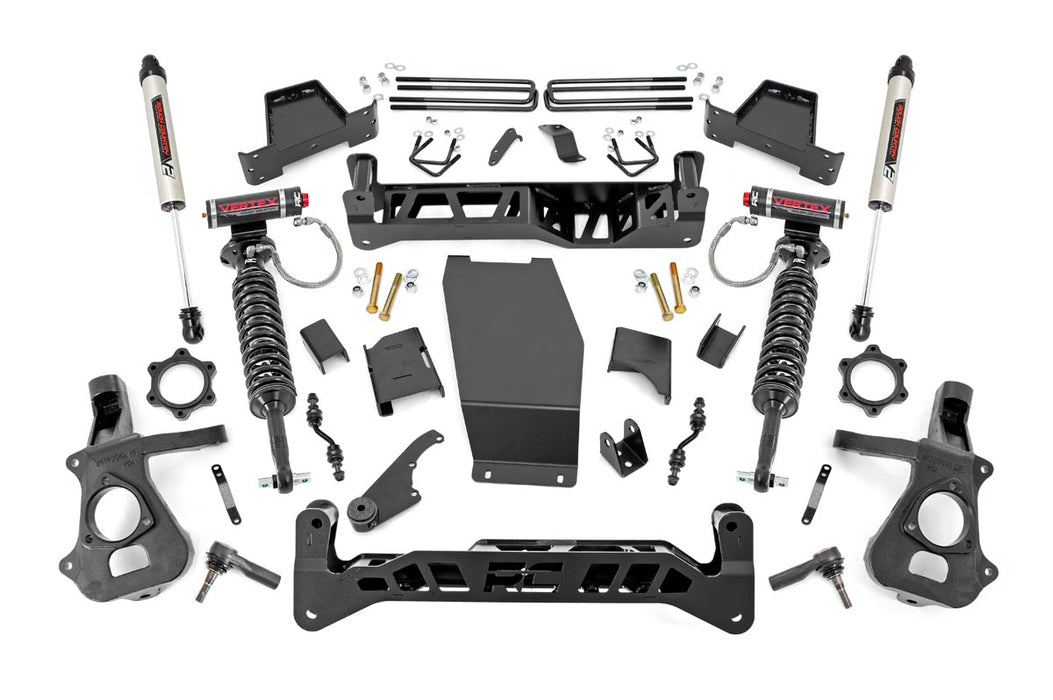 Rough Country 17457 7 Inch Suspension Lift Kit Vertex/V2 14-18 Silverado/Sierra 1500 4WD Aluminum/Stamped Steel Rough Country - Truck Part Superstore