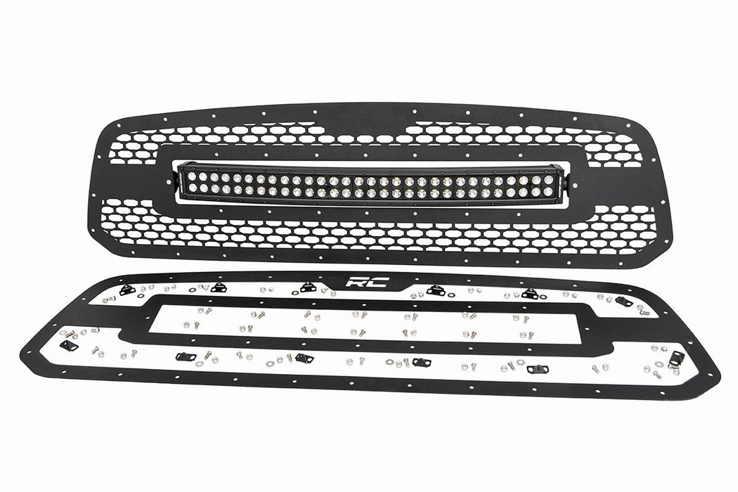 Rough Country 70199 Dodge Mesh Grille w/30 Inch Dual Row Black Series LED 13-18 RAM 1500 Rough Country - Truck Part Superstore