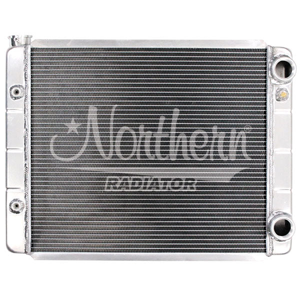 Northern Radiator 204128 Race Pro Radiator - 26 x 19 Double Pass LS Conversion With Threaded Connections - Truck Part Superstore